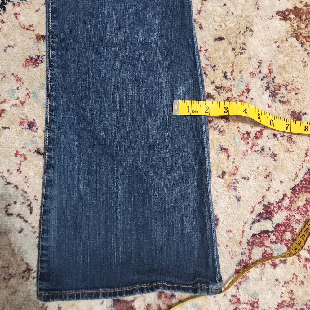 AG ED Adriano Goldschmied Angel Boot Cut Jeans Low Rise Blue Womens Size 31 x 34
